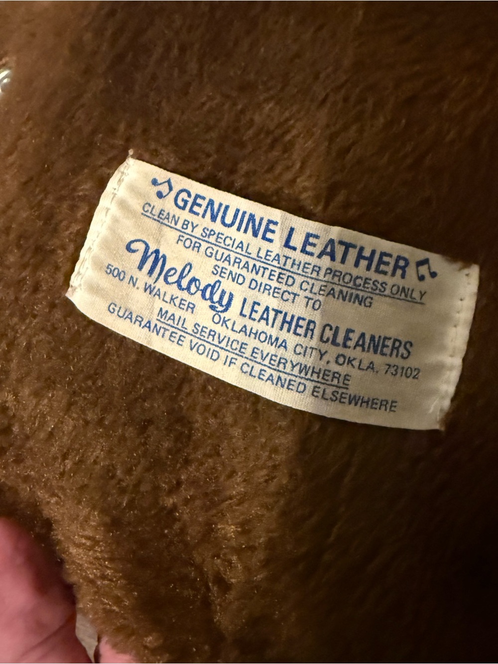 Vintage Pioneer Wear Genuine Leather Brown Men's Jacket with Fur Lining Size 40 - Picture 5 of 9